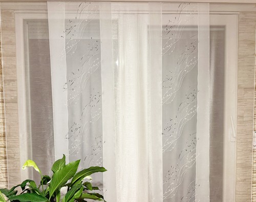 5er set schiebegardinen - set,