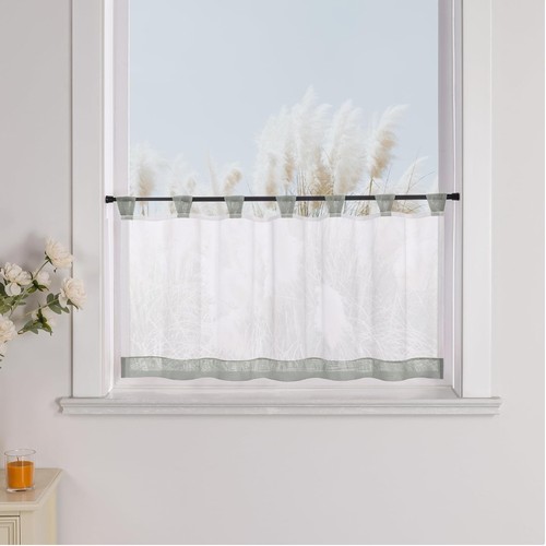 Voile scheibengardine mit - voile,