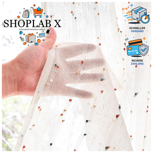 Scheibengardinen voile modern - voile,