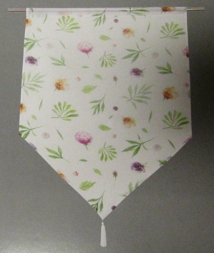 Kurzgardine mit blumenmuster - mit,
